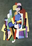 Girl Reading By Georges Valmier