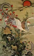Rising Sun and Phoenix 1755 By Ito Jakuchu