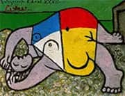 Reclining Woman on the Beach 1932 By Pablo Picasso