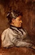 Portrait of the Artists Mother B 1896 By Pablo Picasso