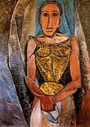 Woman with Yellow Shirt 1907 By Pablo Picasso