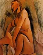 Seated Nude 1908 By Pablo Picasso