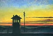 Railroad Sunset By Edward Hopper