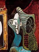 Woman with Mirror 1963 By Pablo Picasso
