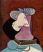 Lady in a Straw Hat 1936 By Pablo Picasso