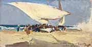 La Llegada de la Pesca Playa de Valencia 1898 By Joaquin Sorolla