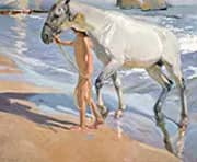 The Horse's Bath 1909 By Joaquin Sorolla