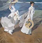 Strolling along the Seashore 1909 By Joaquin Sorolla