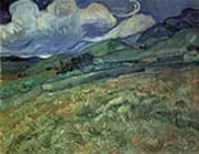 Wheat Field Behind Saint Paul Hospital 1889 By Vincent van Gogh