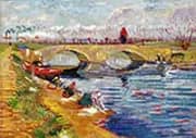 Pont Sur Le Canal Vigueirat 1888 By Vincent van Gogh