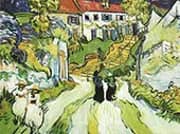 Village Street and Stairs with Figures in Auvers Auvers sur Oise 1890 By Vincent van Gogh