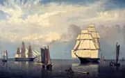 Salem Harbor By Fitz Hugh Lane