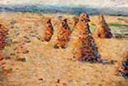 Hay Ricks in Normandy By Charles Angrand