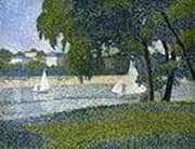 The Seine at Courbevoie By Charles Angrand