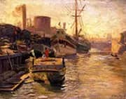 The Chicago River By Joseph Kleitsch