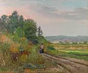 Out for a Stroll By Joseph Kleitsch