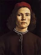 Portrait of a Young Man c1480-1485 By Sandro Botticelli