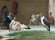 Le Marabout in The Harem Bath By Jean Leon Gerome