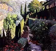 Glorieta de Dipreses y Jardin Aranjuez By Santiago Rusinol