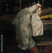 Girl in a White Kimono By George Hendrik Breitner
