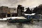 The Teertuinen in Winter Amsterdam By George Hendrik Breitner
