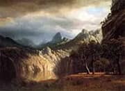 In Western Mountains By Albert Bierstadt