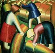 Taking in the Rye By Kazimir Malevich