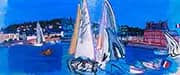 Deauville Drying The Sails 1933 By Raoul Dufy