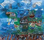 Fete Nautique au Havre 1925 By Raoul Dufy