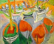 The Boats at Martigues 1907 By Raoul Dufy
