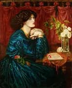 Jane Morris The Blue Silk Dress By Dante Gabriel Rossetti