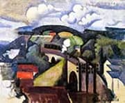 The Meulan Viaduct By Roger de La Fresnaye