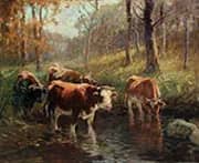 At The Watering Hole 1905 By Matilda Browne