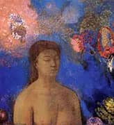 Closed Eyes c1895 By Odilon Redon
