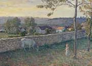 A Child at The Lawn at Pierrefonds 1896 By Henri Lebasque