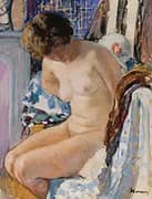 Sitting Nude By Henri Lebasque
