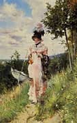 The Summer Stroll By Giovanni Boldini