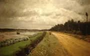 Country Road The Bank of The Ofanto 1870 By Giuseppe De Nittis