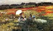 InThe Fields Around London By Giuseppe De Nittis