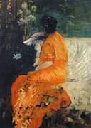 The Orange Kimono 1878 By Giuseppe De Nittis