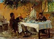 Breakfast in Sora 1880 By Peder Severin Kroyer