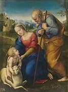The Holy Family with a Lamb 1507 By Raphael