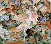 Equestrian Fantasy with Pink Lady 1913 By Alice Bailly