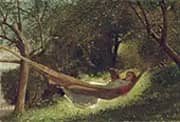 Girl in The Hammock 1873 By Winslow Homer