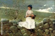 Peach Blossoms By Winslow Homer