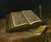 Still Life with Bible 1885 By Vincent van Gogh