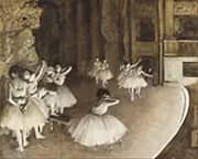 Ballet Rehearsal on Stage 1874 By Edgar Degas