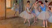 Dancers in a Studio c1884 By Edgar Degas