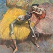 Two Dancers Yellow and Rose c1898 By Edgar Degas