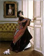 Will You go Out with Me Fido 1859 By Alfred Stevens